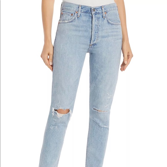 AGOLDE Jamie High Rise Classic Jeans in Shakedown - Picture 2 of 8